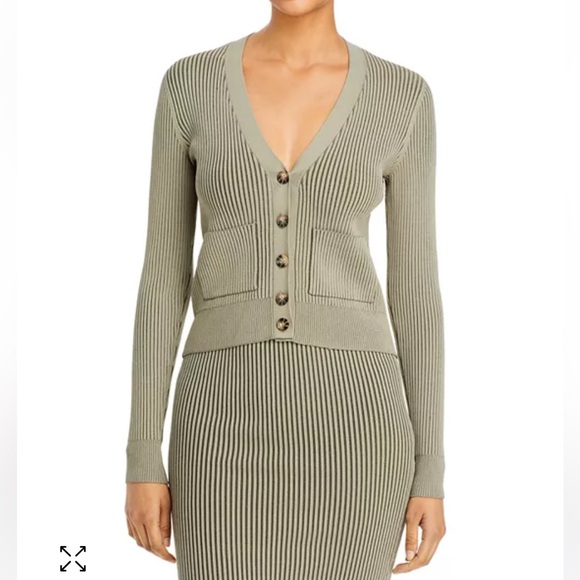 Anine Bing Julian skirt, green khaki and olive, size XS - Picture 8 of 8